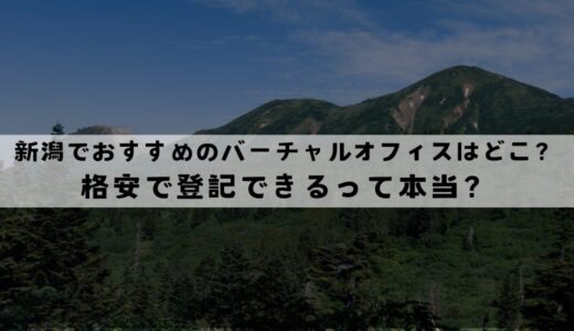 新潟でおすすめのバーチャルオフィス7選!格安で登記できる？