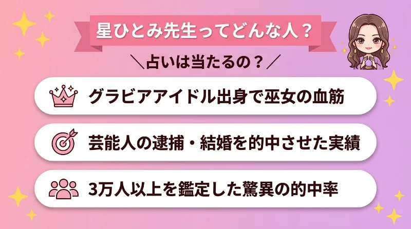 星ひとみ先生ってどんな人？占いは当たるの？