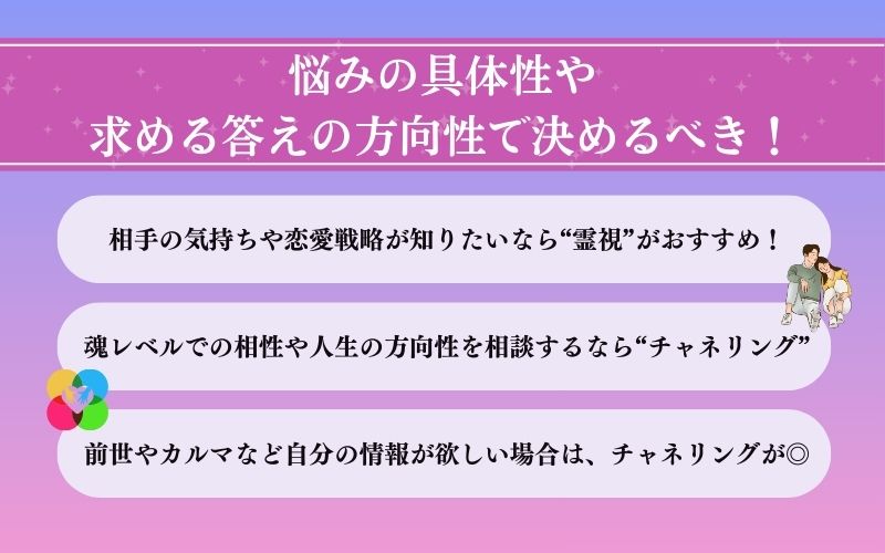 チャネリングと霊視はどちらを選ぶべき?