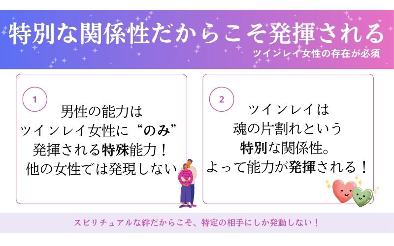 ツインレイ女性にのみ発揮される