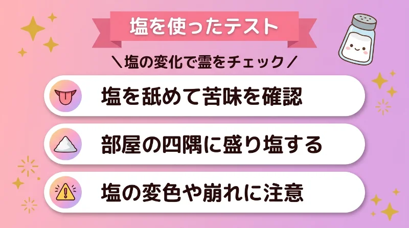 塩を使ったテスト