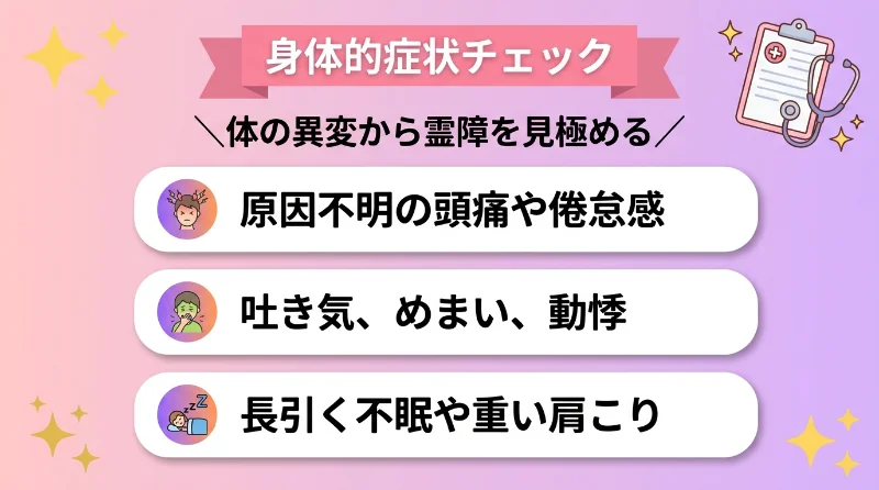 身体的症状チェック