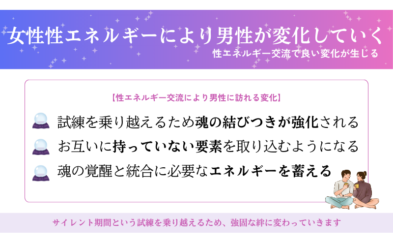 性エネルギー交流がもたらす男性側の変化