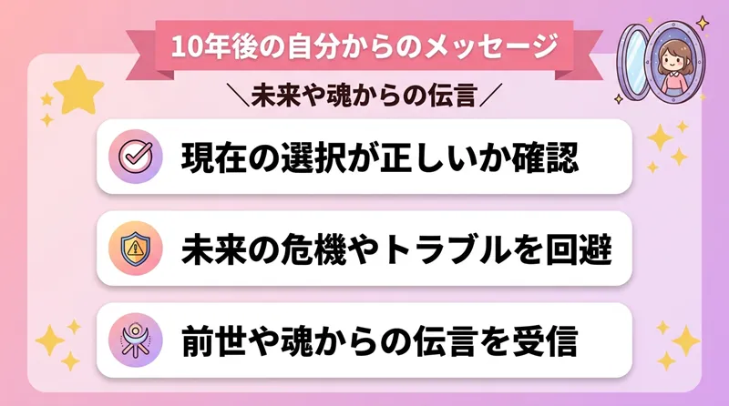 10年後の自分からのメッセージを受け取るには？未来や前世からの伝言を知る方法