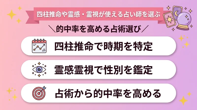 四柱推命や霊感・霊視が使える占い師を選ぶ
