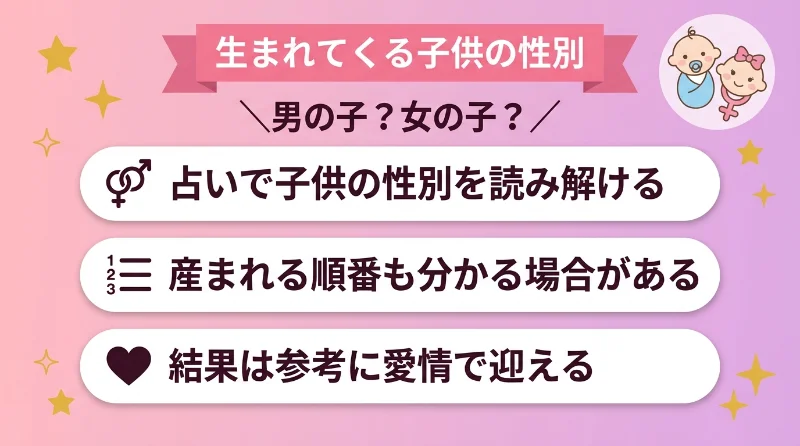 生まれてくる子供の性別