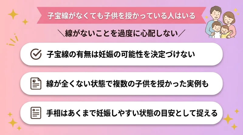 子宝線がなくても子供を授かっている人はいる