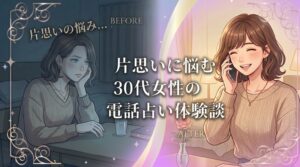 【体験談】電話占いで片思いの彼の気持ちを知る！30代女性が恋の悩みを解消した口コミ