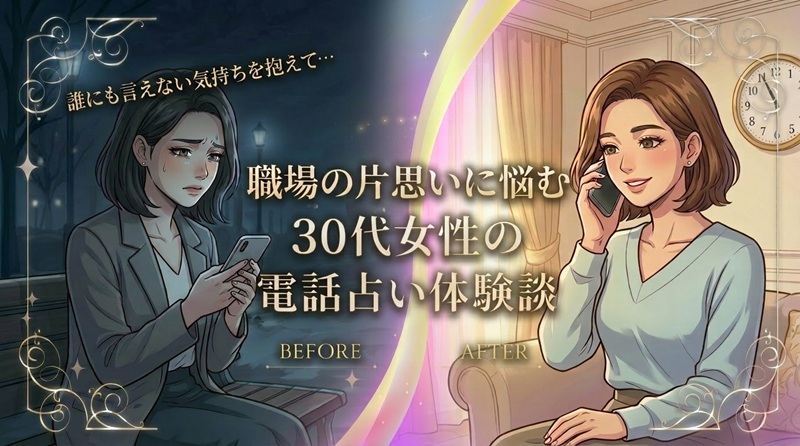 【実体験】職場での片思いと夫婦関係に悩んだ30代女性、天照先生の鑑定で心を整理できた話