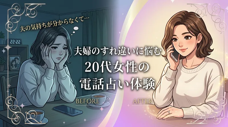 【実体験】20代女性仕事・家庭の両立と夫婦のすれ違い相談、電話占いリノアの颯依子先生