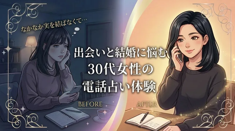 【実体験】30代女性くまちゃんさんの出会い・結婚相談、電話占いウィルの中野あかり先生