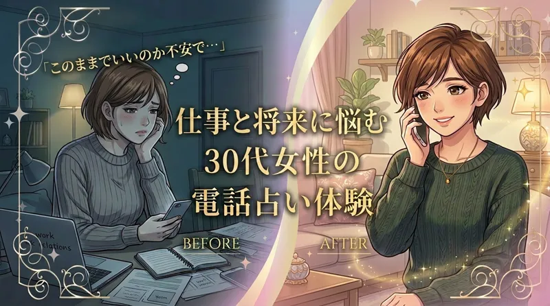 【実体験】30代女性仕事・キャリアと出会い｜電話占いシェリールのエミリア先生