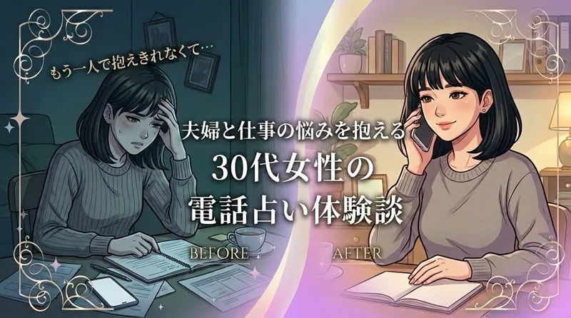 30代女性の夫婦不和と仕事の転職相談｜エキサイト電話占いの藍子先生体験談