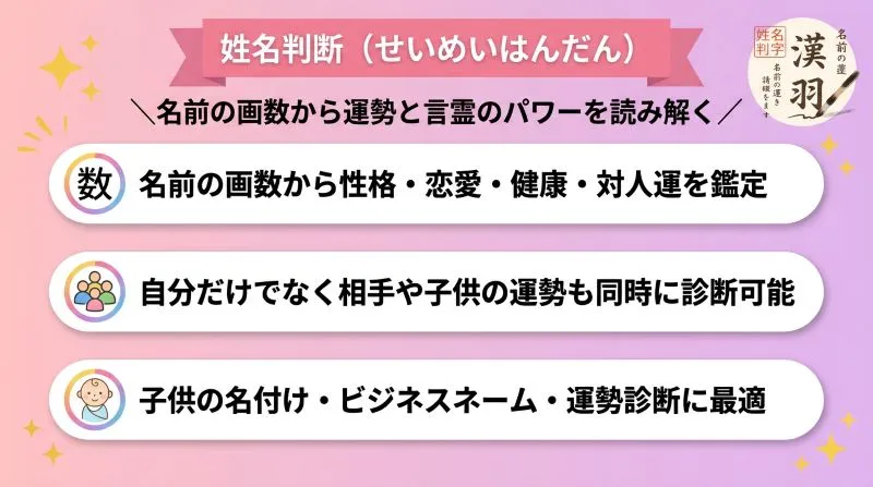 ⑦ 姓名判断(せいめいはんだん)